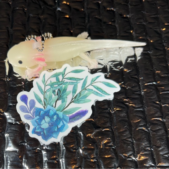Plant Axolotl Crazy Trending WaterProof Single Decor Accent Sticker - Picture 4 of 5